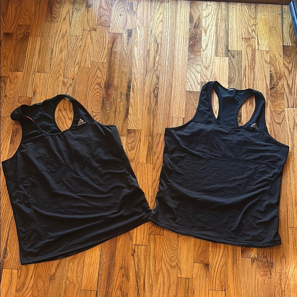 Adidas running Women's Black 2-pack bundle Tank Tops